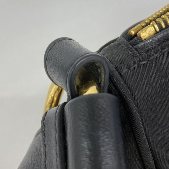 Prada Shoulder Bag Nylon Black Gold Hardware Women - Picture 6 of 10